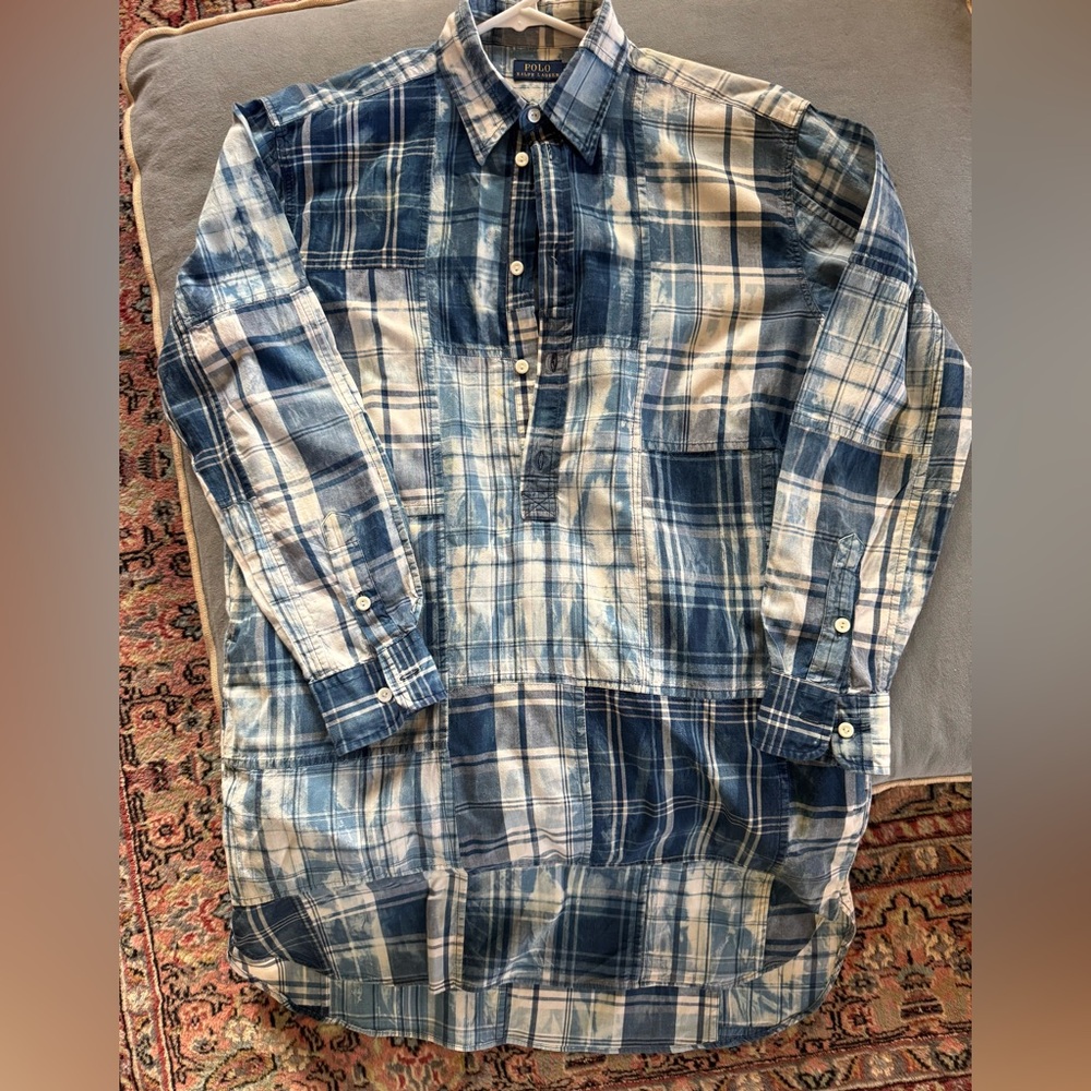 Ralph Lauren Polo, long popover shirt, size S.